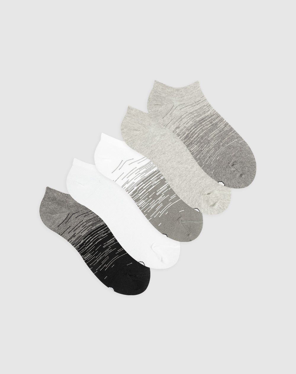 Medias mujer tobilleras cortas algodón pack x5 surtido