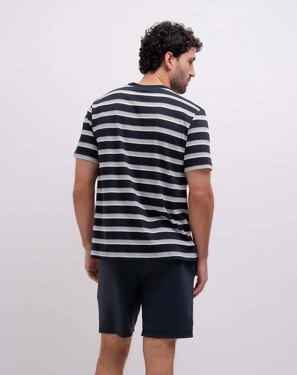 Camiseta + bermuda de pijama surtida hombre