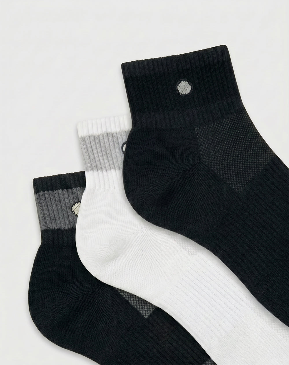 Medias deportivas hombre tobilleras microfibra pack x3 surtido