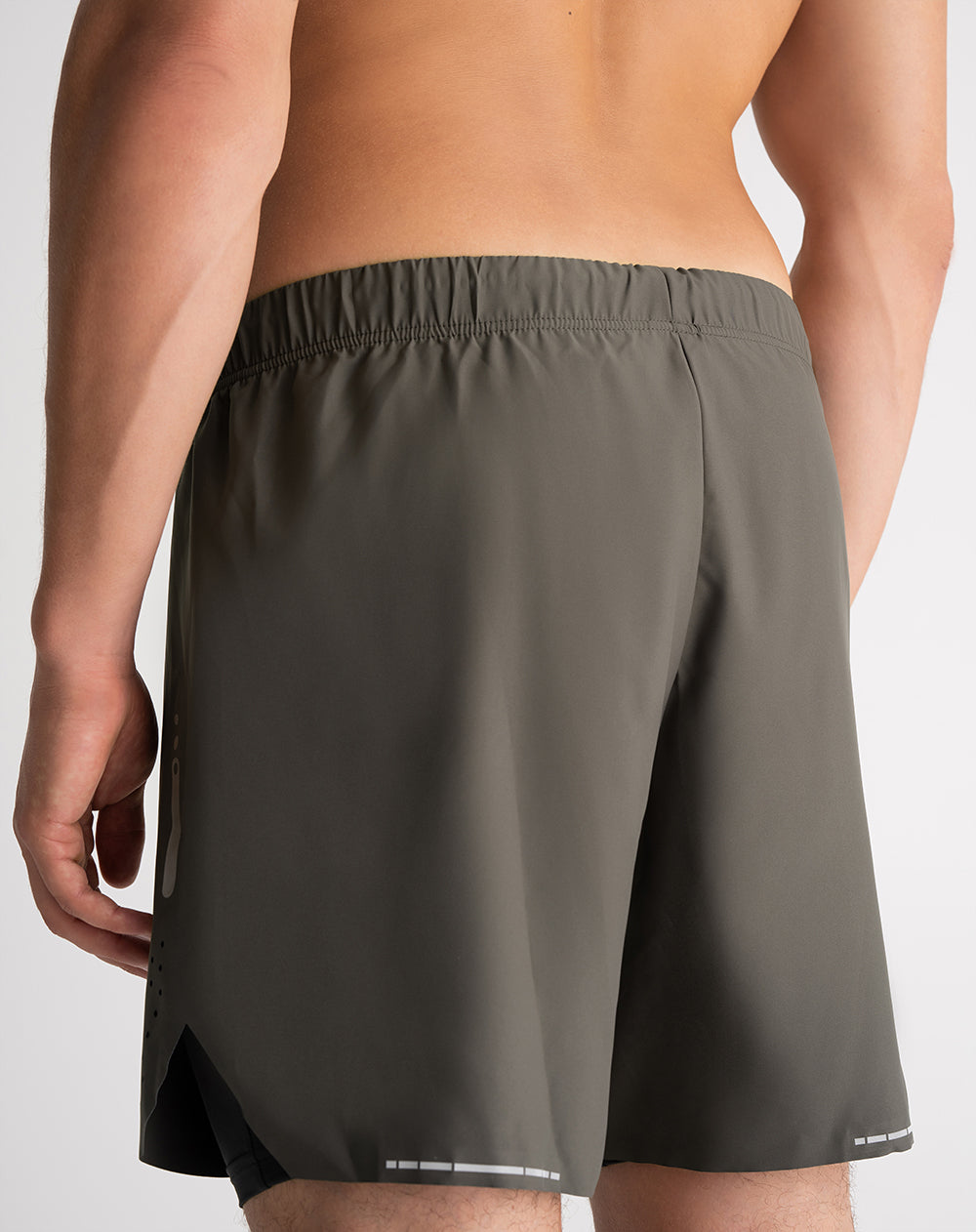 Pantaloneta deportiva ciclista interno negra verde hombre
