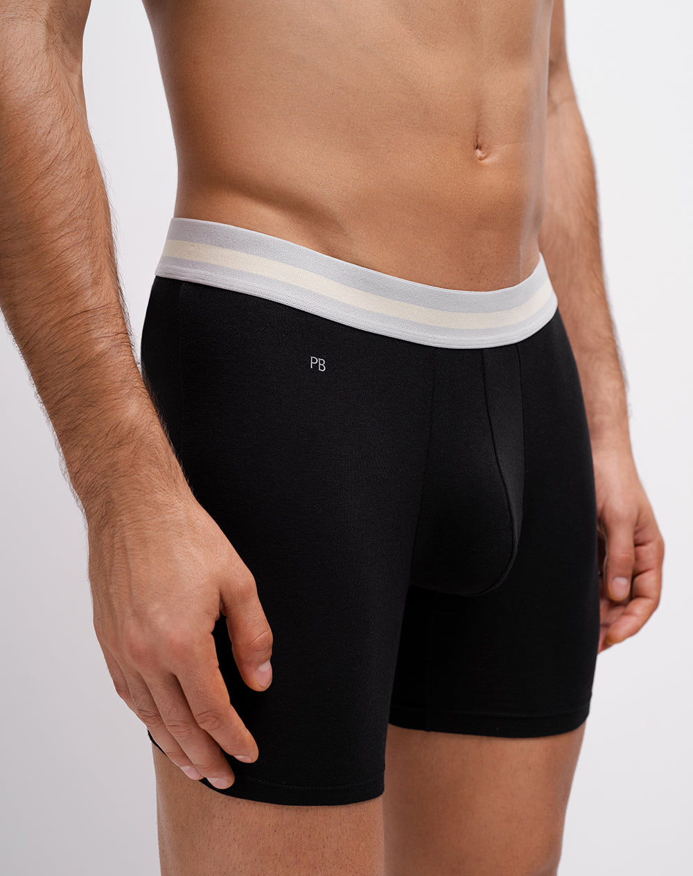 Bóxer medio panel amplio x3unds surtido