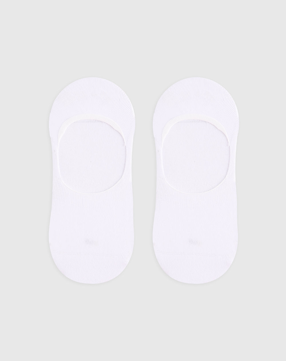 Medias mujer baleta antideslizante en talón blancas