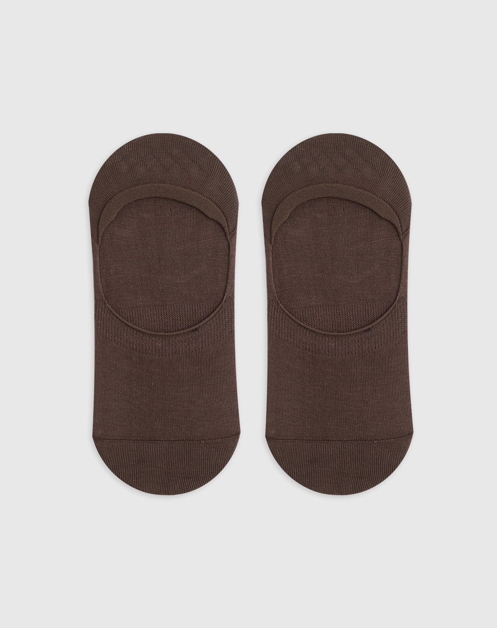 Medias mujer baleta antideslizante en talón café