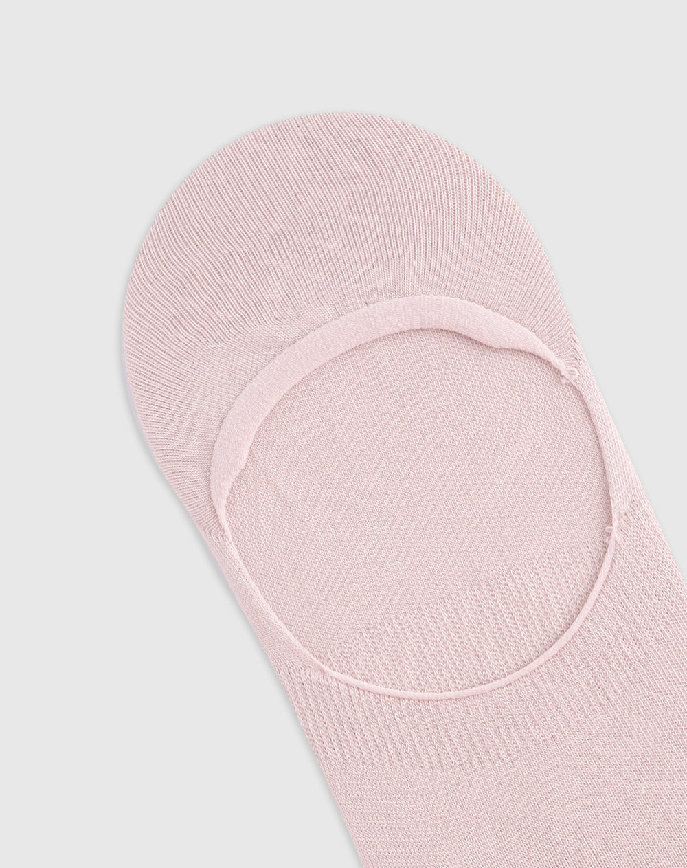 Medias mujer baletas antideslizante en talón rosadas