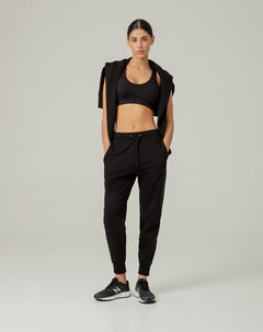 Jogger algodón negro mujer