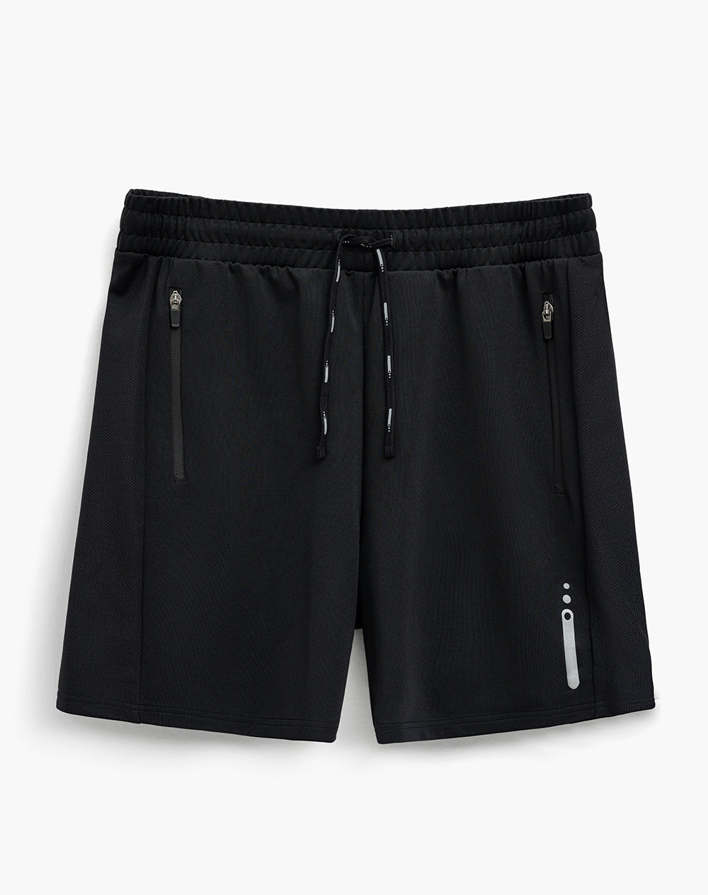 Pantaloneta deportiva control humedad negra hombre