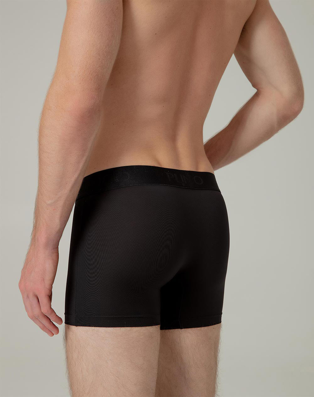 Bóxer deportivo medio microfibra x3unds negro