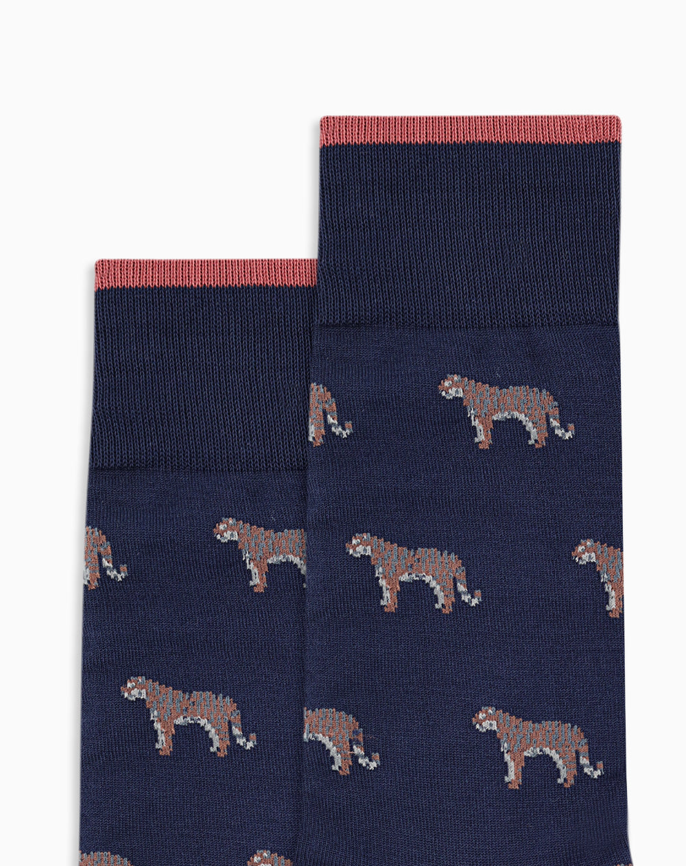 Medias hombre largas cusual azules figuras