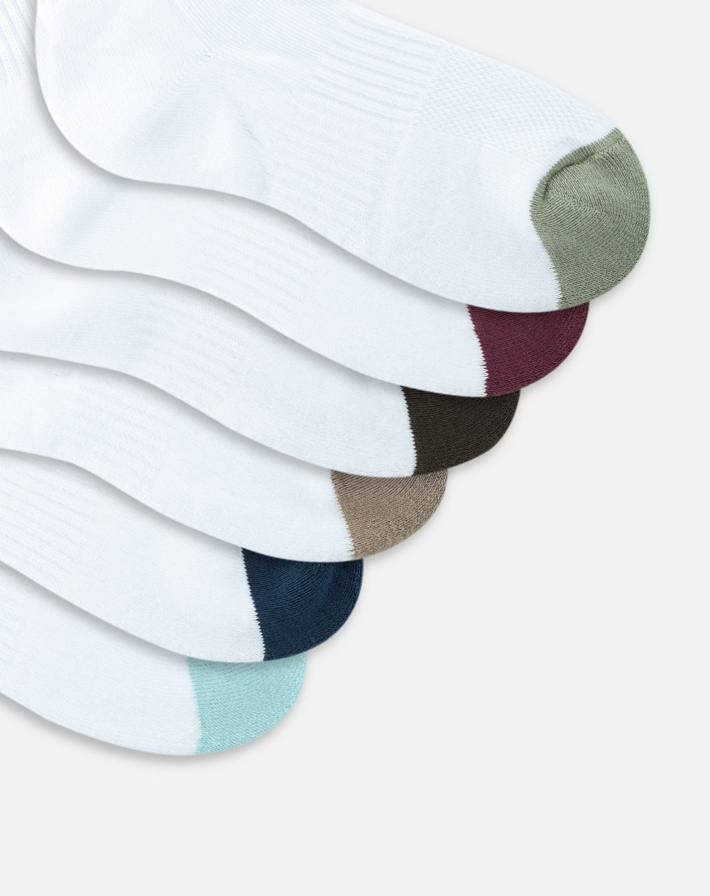 Medias deportivas largas unisex pack x6 blanco