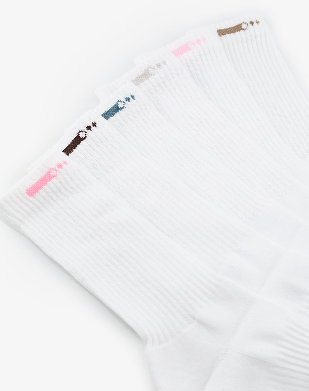 Medias deportivas mujer largas algodón pack x6 surtido