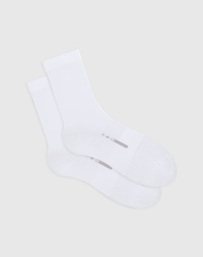 Medias deportivas unisex largas ciclismo blancas