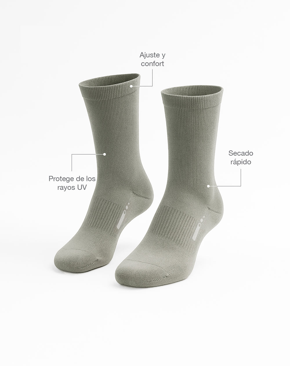 Medias deportivas unisex largas ciclismo verdes