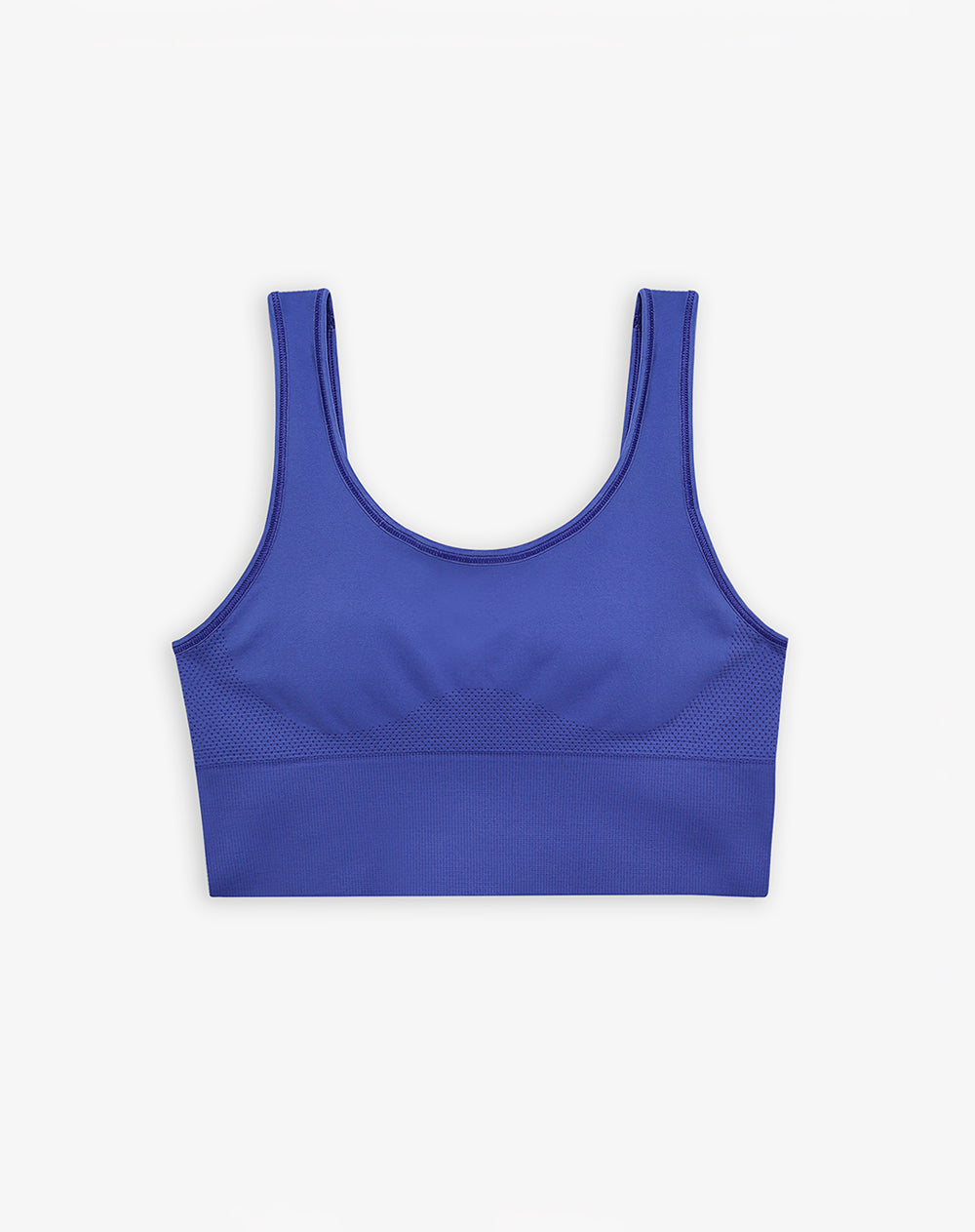 Top tiras anchas soporte alto azul