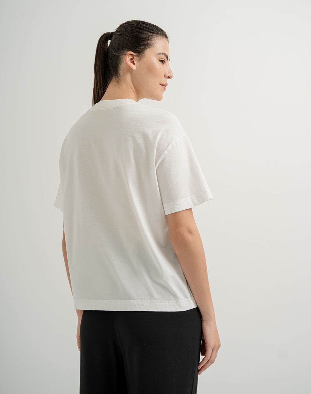 Camiseta oversize algodón crudo mujer