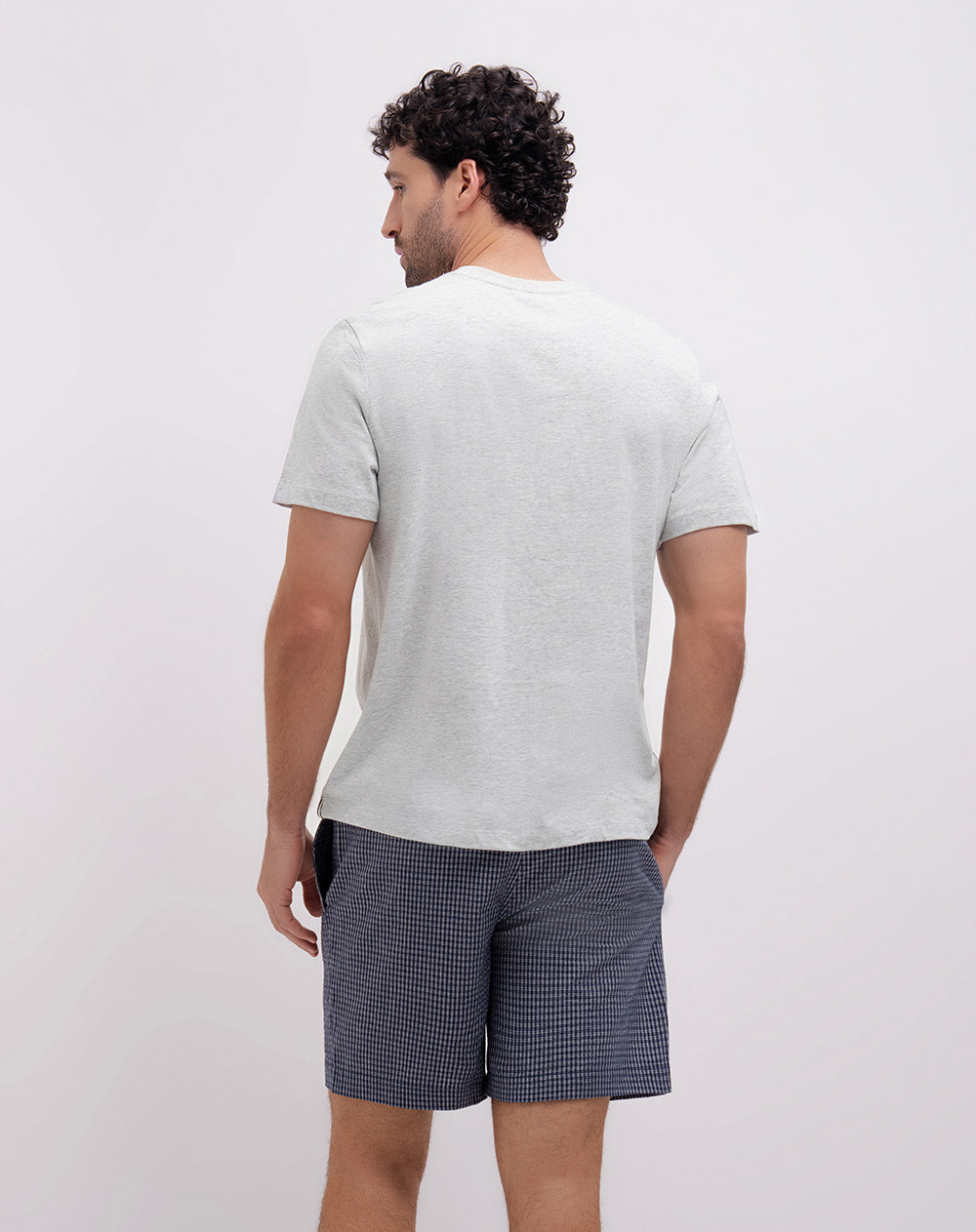 Camiseta + bermuda de pijama surtida hombre