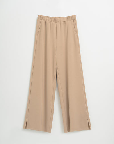 Pantalón tiro alto caramelo mujer