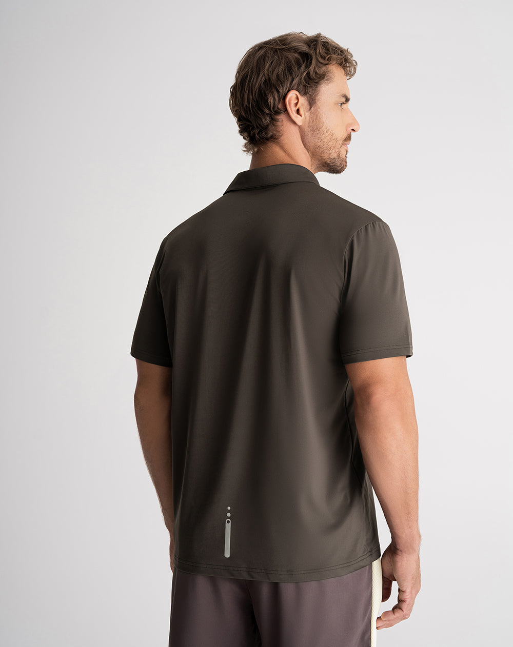 Polo deportiva hombre control humedad verde