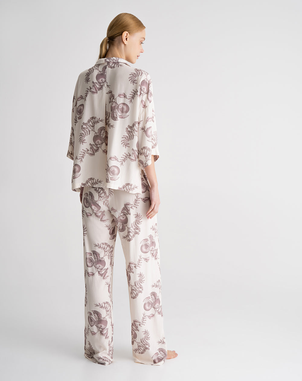 Camisa + pantalón de pijama mujer estampado