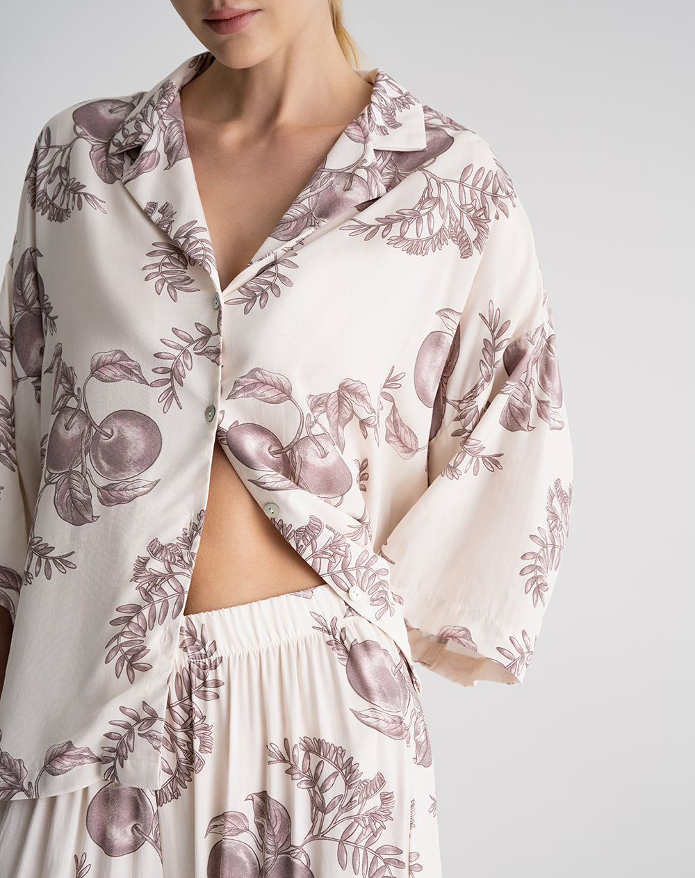 Camisa + pantalón de pijama mujer estampado