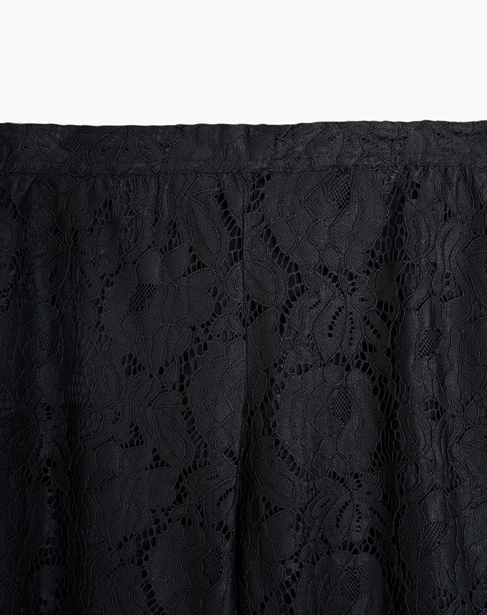 Pantalón relaxed fit tiro alto negro