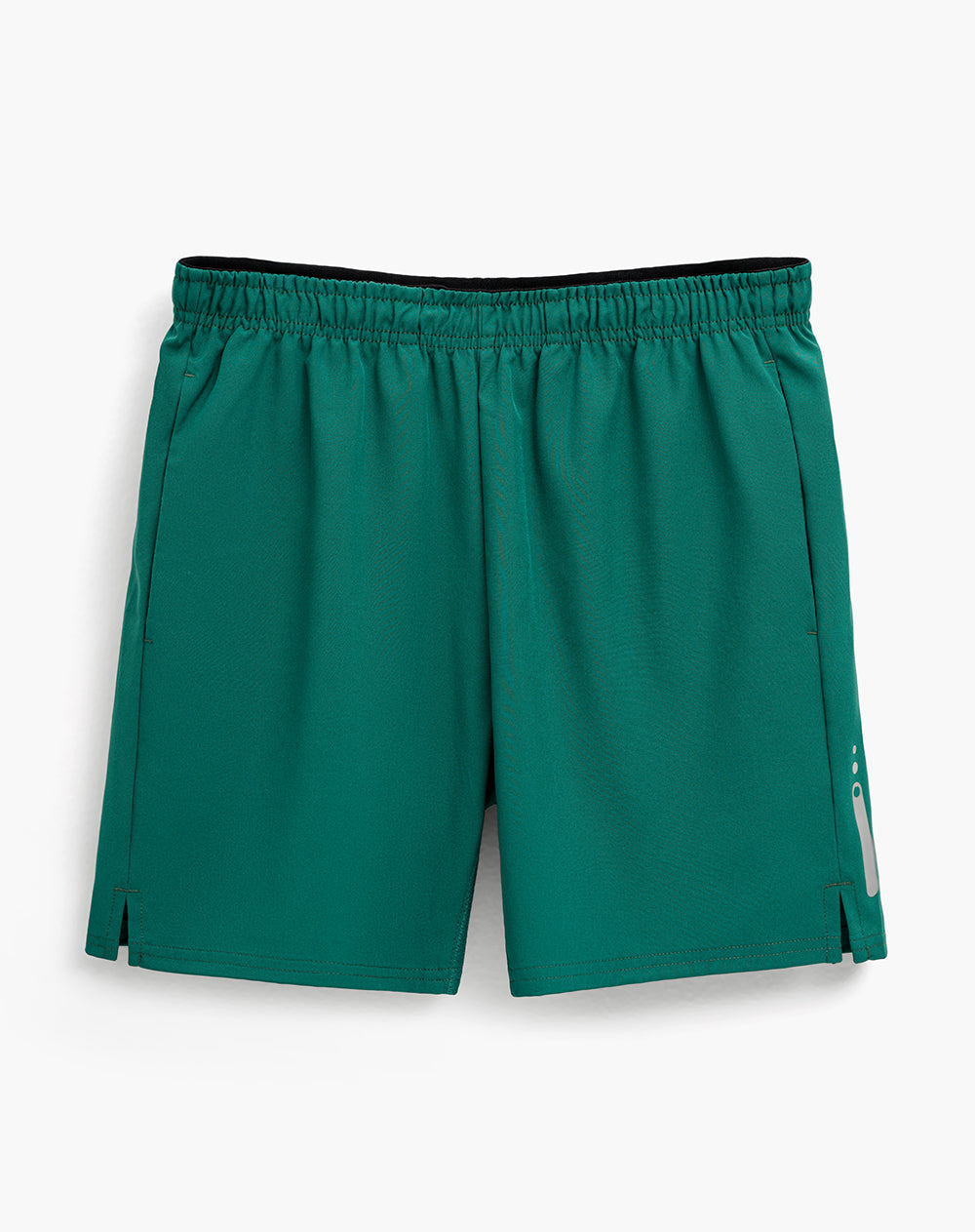 Pantaloneta deportiva malla interna verde hombre