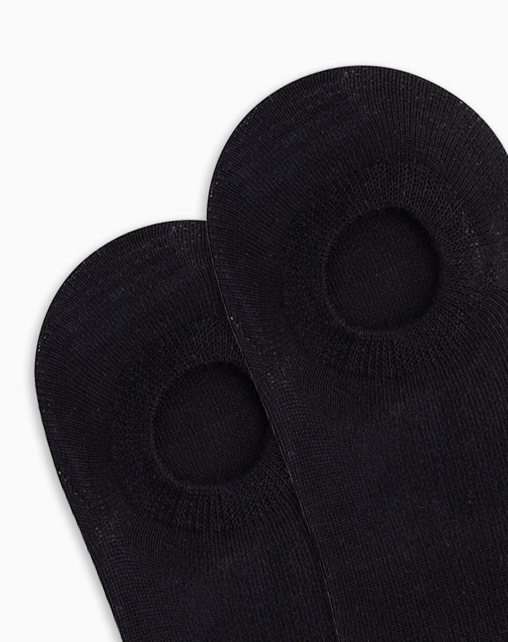 Medias mujer tobillera corta algodón pack x2 negro