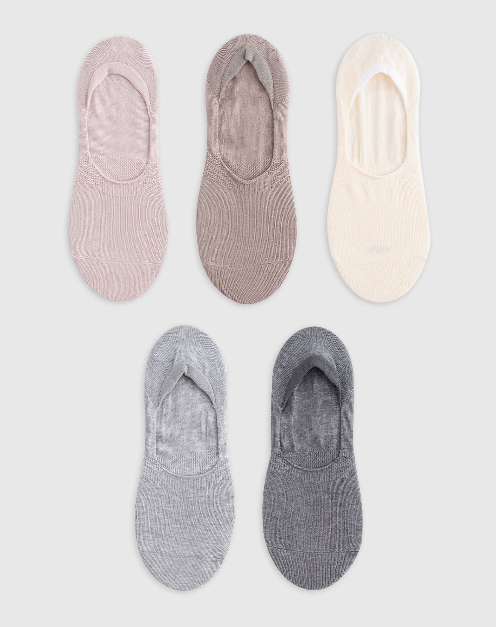 Medias mujer baleta algodón pack x5 surtido