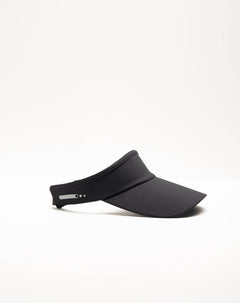 Visera deportiva negra unisex