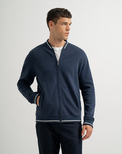 Chaqueta regular bolsillos funcionales azul hombre