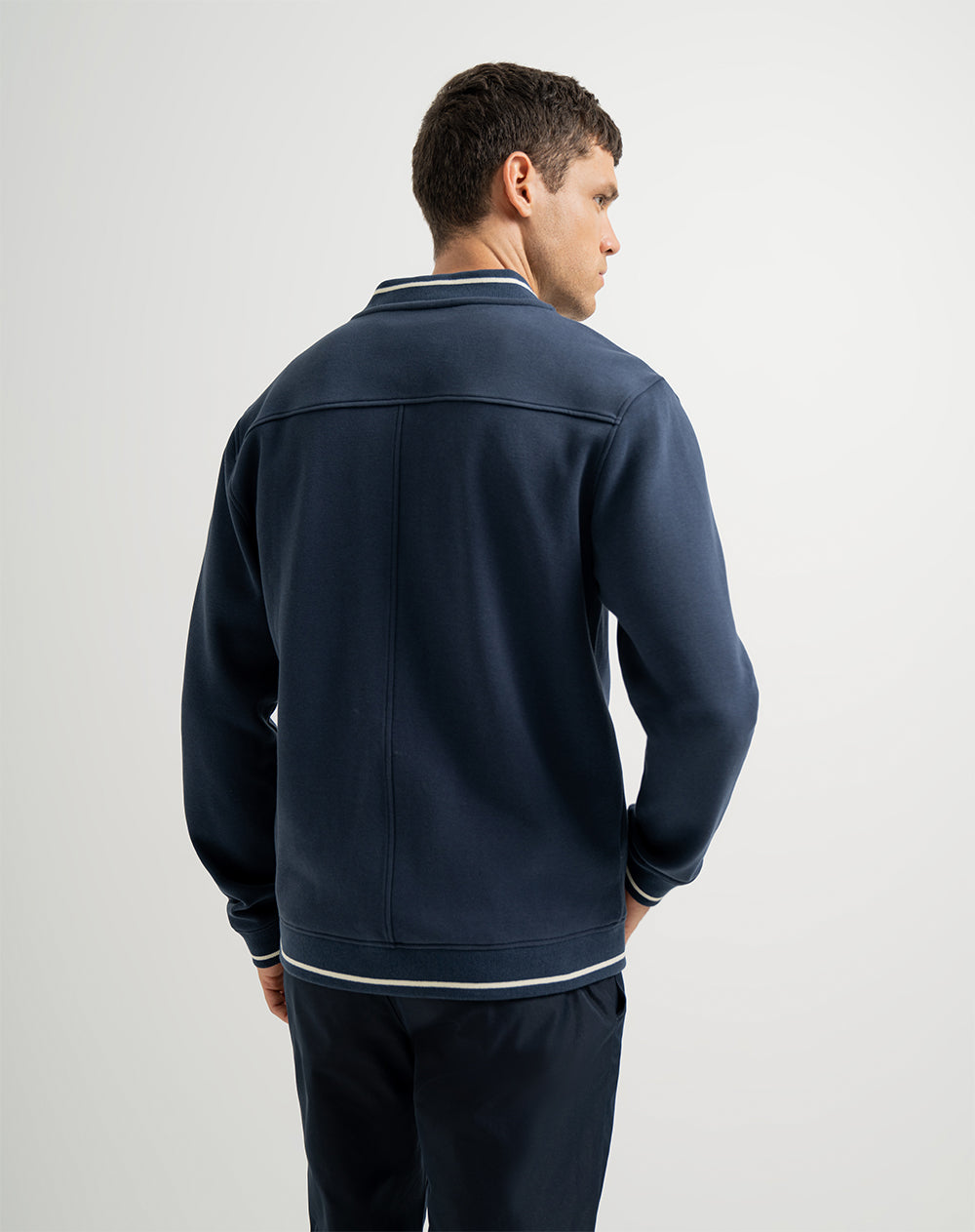 Chaqueta regular bolsillos funcionales azul hombre