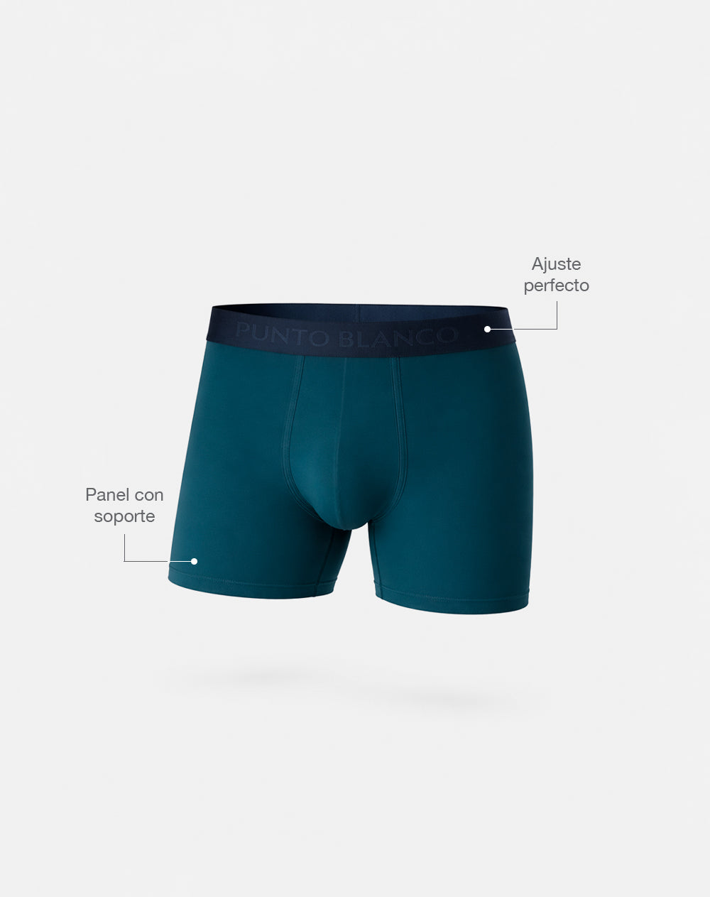 Bóxer deportivo medio microfibra azul