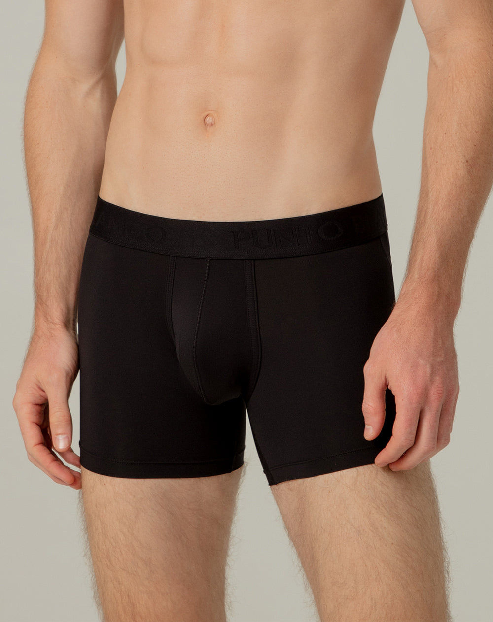 Bóxer deportivo medio microfibra negro