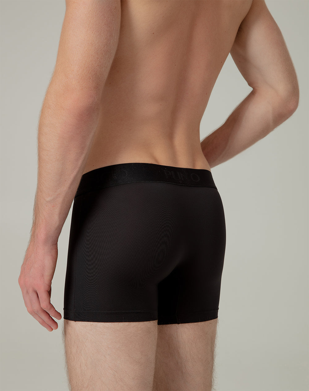 Bóxer deportivo medio microfibra negro