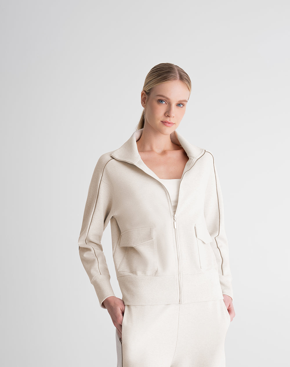 Chaqueta oversize habana mujer