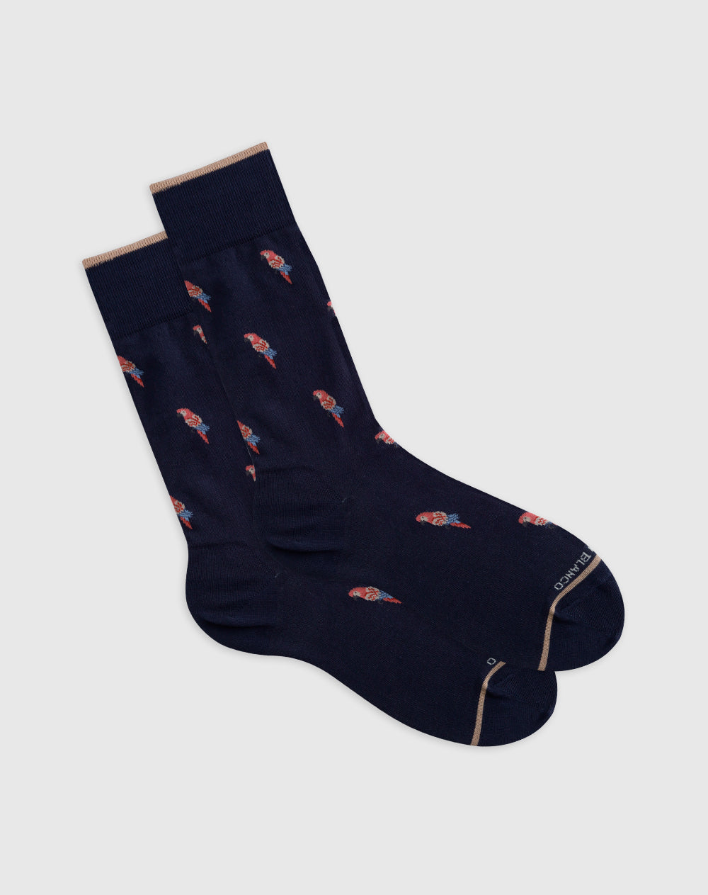 Medias hombre largas en algodón azules