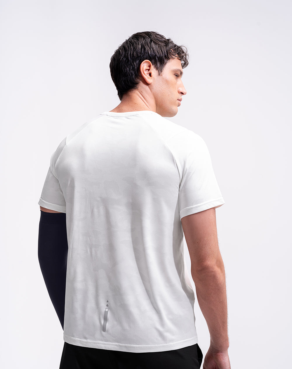 Camiseta deportiva secado rápido blanca hombre