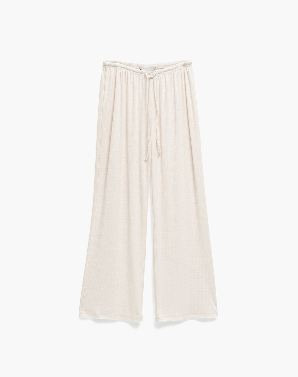 Pantalón de pijama tiro alto avena mujer