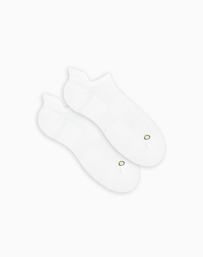 Medias deportivas mujer tobilleras cortas acolchadas blancas