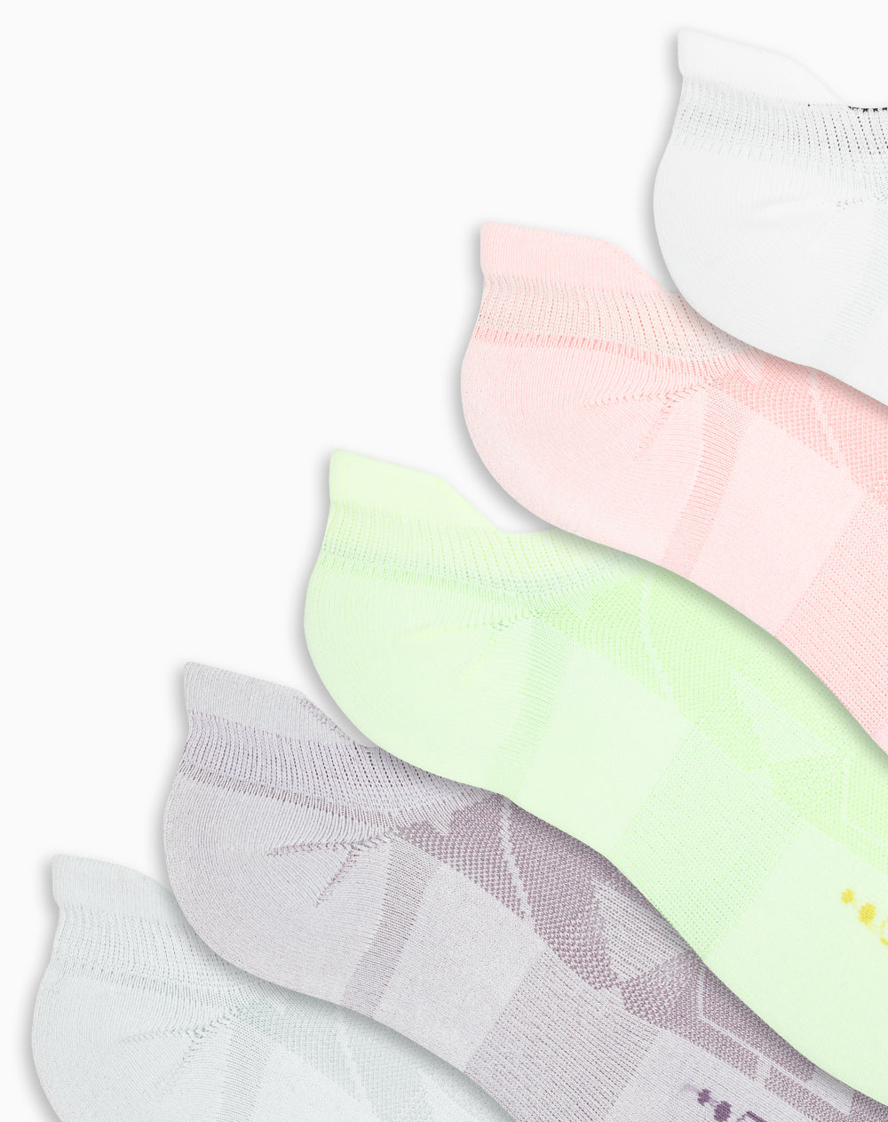 Medias deportivas mujer tobilleras cortas acolchadas pack x5unds surtidas