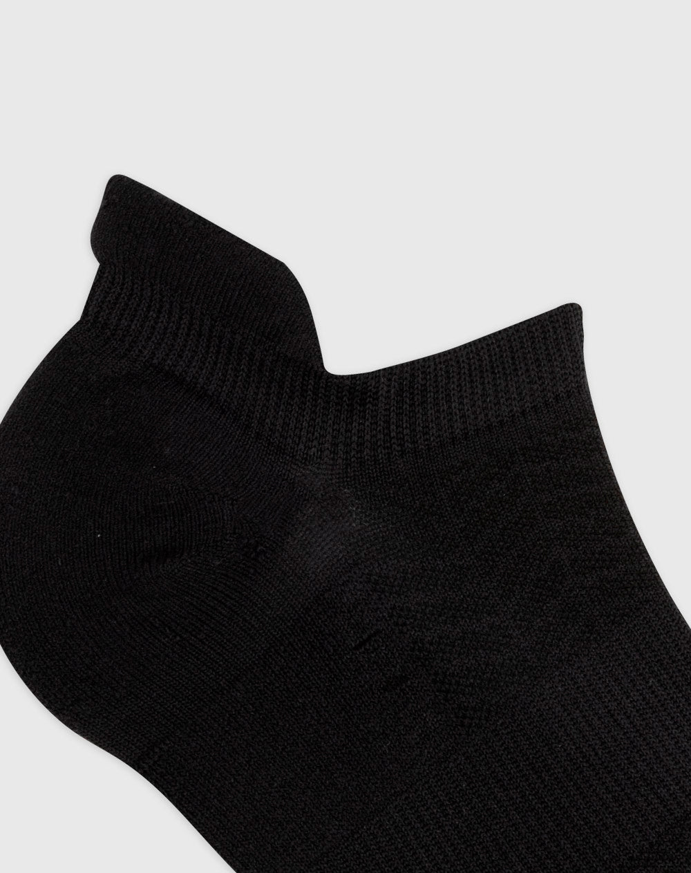 Medias deportivas hombre tobillera corta acolchada pack x3 negro