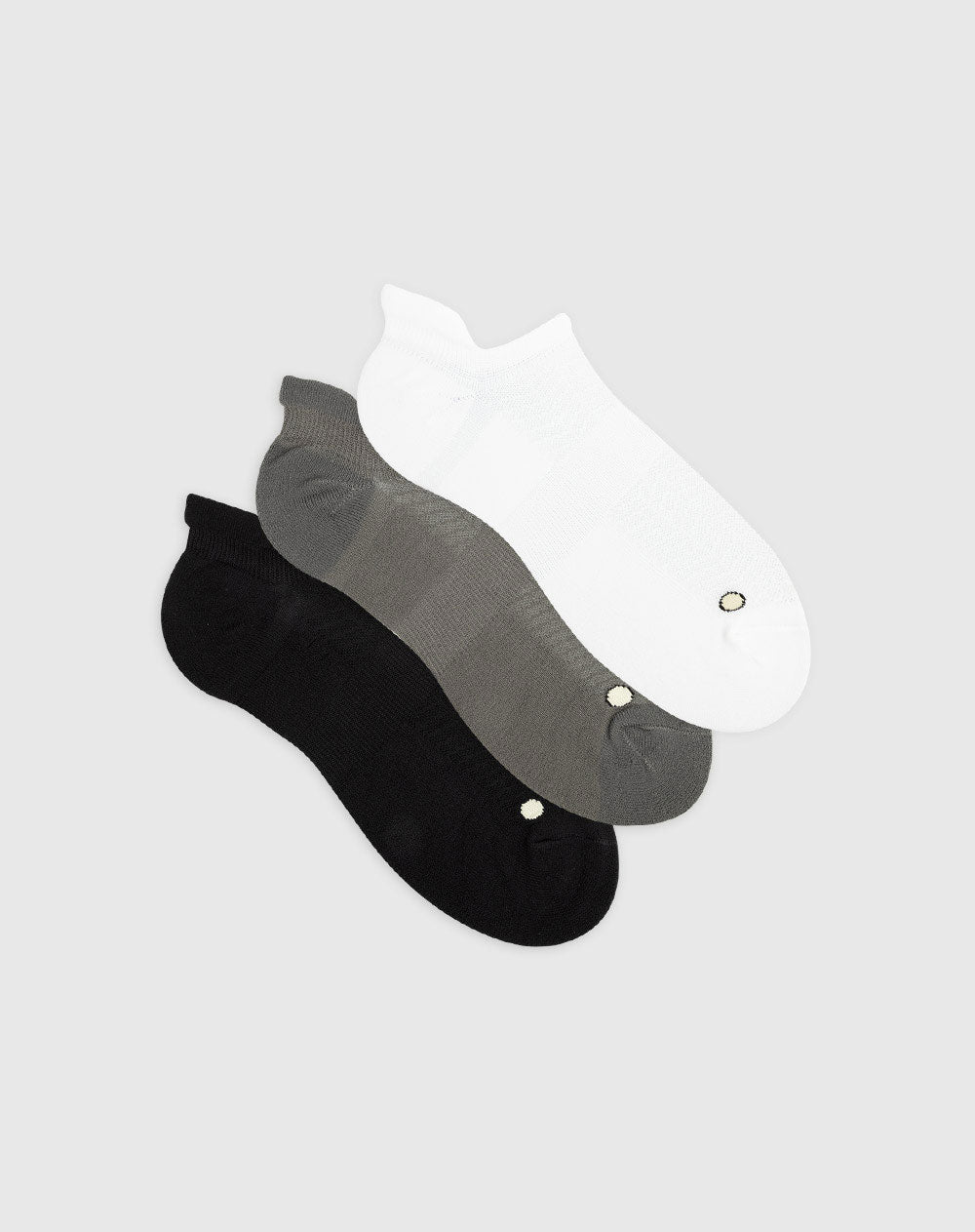 Medias deportivas hombre tobillera corta acolchada pack x3 surtido