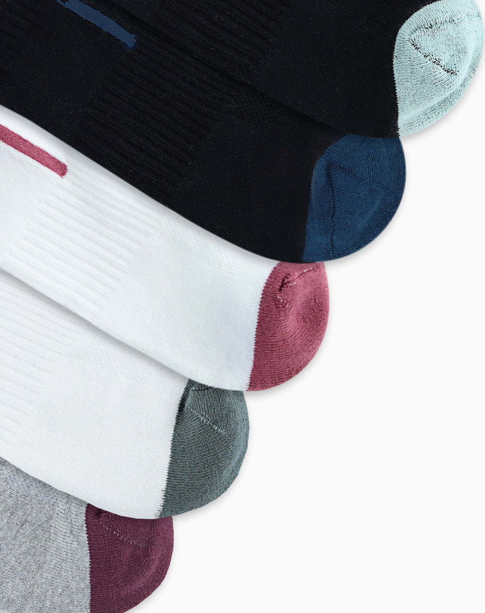 Medias deportivas mujer tobillera corta pack x5 surtido