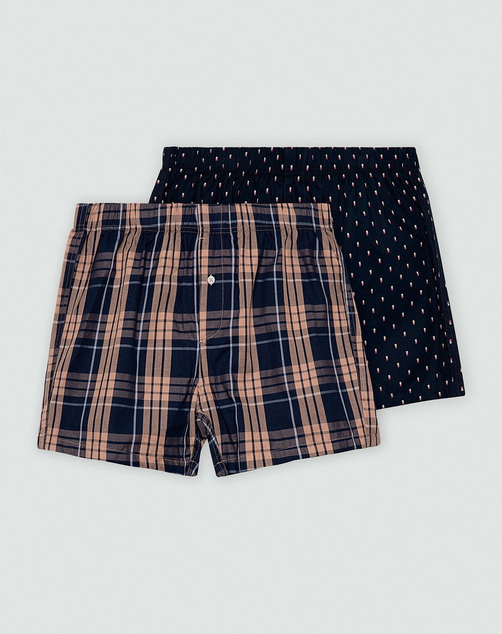 Bóxer medio algodón amplio x2unds surtido