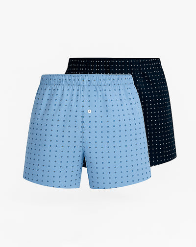 Bóxer medio algodón amplio x2unds surtido