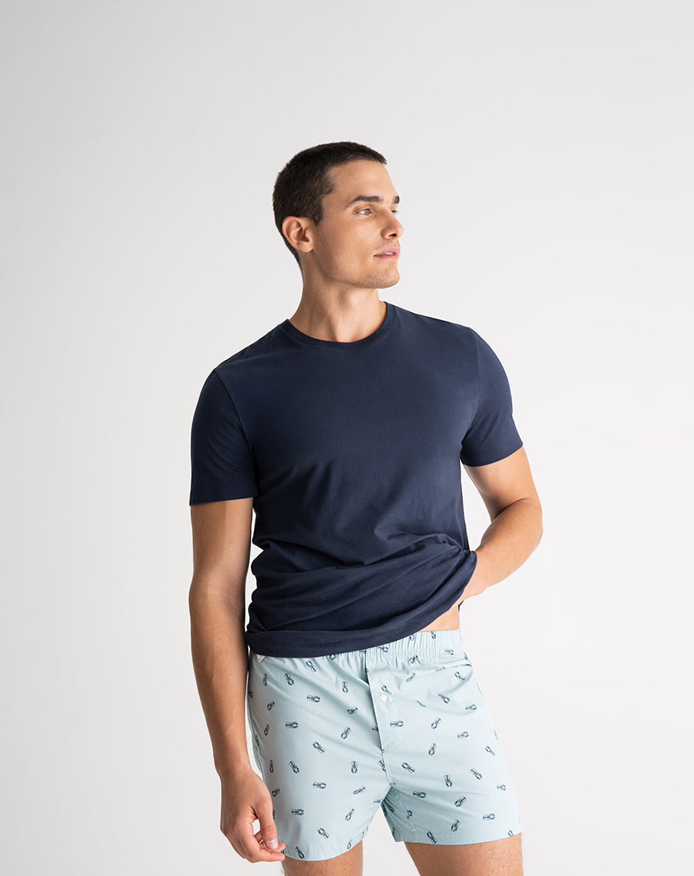 Bóxer medio algodón amplio x2unds surtido