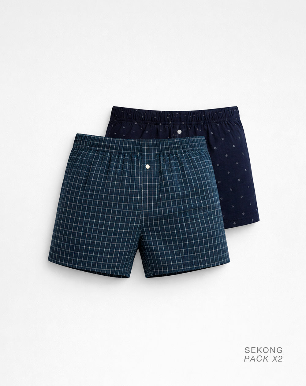 Bóxer medio algodón amplio x2unds surtido