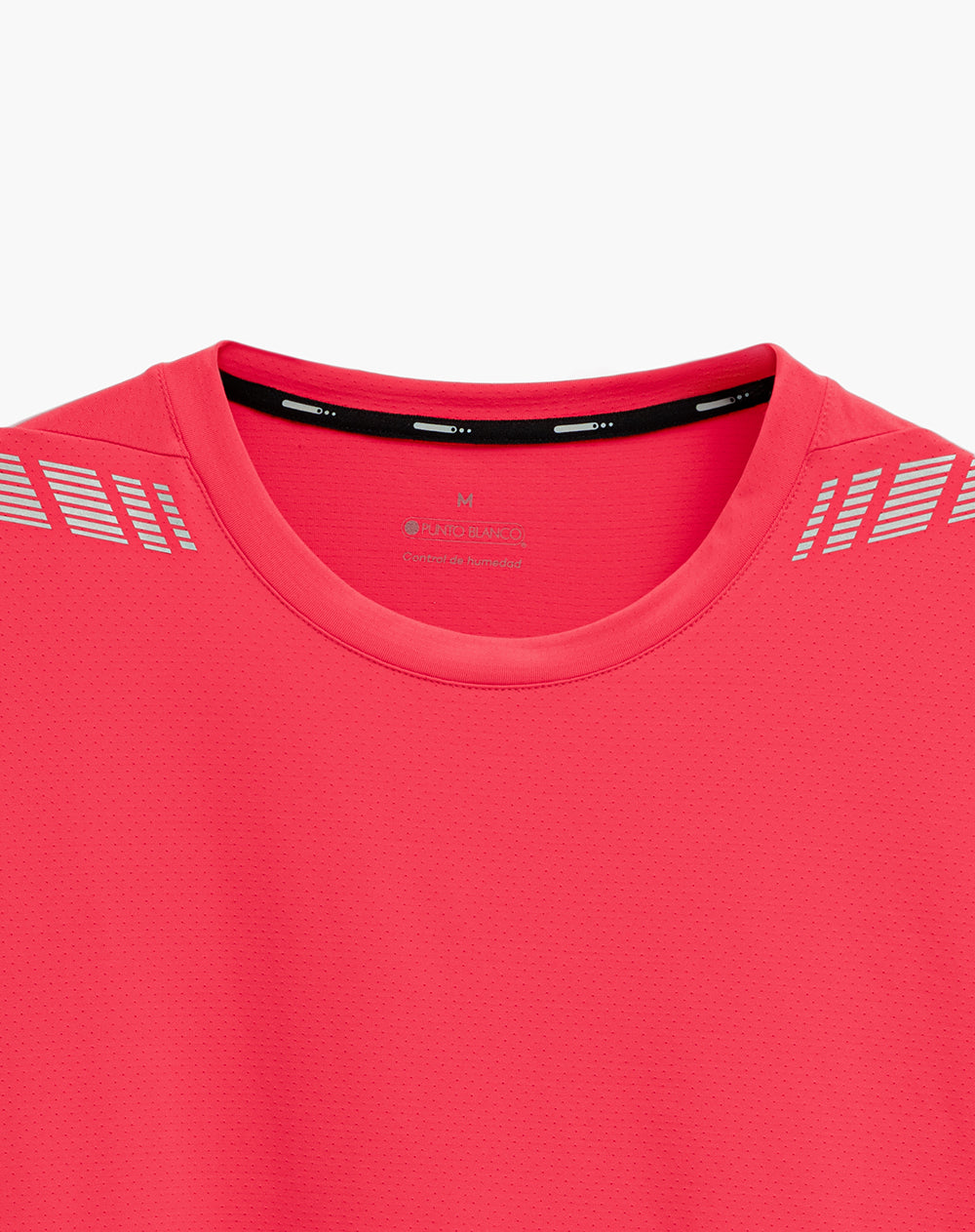 Camiseta deportiva control humedad roja hombre