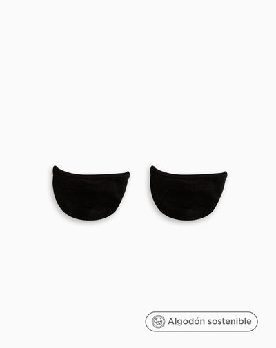 Medias punteras mujer cinta de silicona pack x2 negro