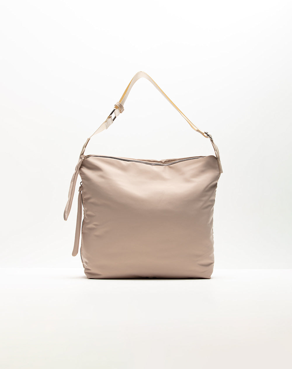 Bolso hobo correa ajustable biege mujer