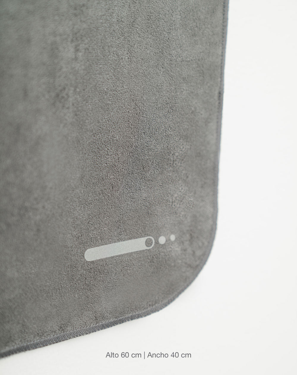 Toalla deportiva secado rápido gris